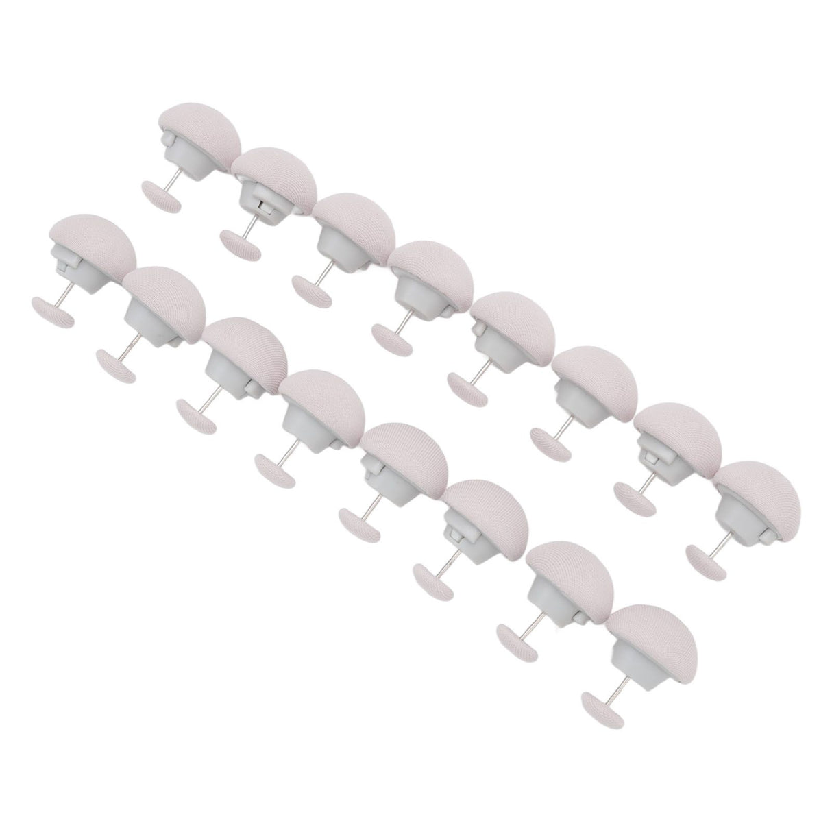 16PCS Bed Duvet Sheet Fixing Clip Mushroom Shaped Cloth Needle Plastic Quilt Fixator for Home Cushion Grey