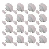 16PCS Bed Duvet Sheet Fixing Clip Mushroom Shaped Cloth Needle Plastic Quilt Fixator for Home Cushion Grey