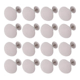 16PCS Bed Duvet Sheet Fixing Clip Mushroom Shaped Cloth Needle Plastic Quilt Fixator for Home Cushion Grey - Low Angle