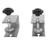 2pcs Drawer Front Installation Fixing Clamp Professional Easy Adjustment Drawer Front Mounting Clips for Woodworking - Front View
