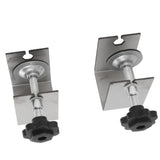 2pcs Drawer Front Installation Fixing Clamp Professional Easy Adjustment Drawer Front Mounting Clips for Woodworking - Top-Down View