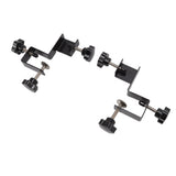 2 PCS Cabinet Drawer Installation Clamps Left Right Side Drawer Jig Rocker Arm Cabinet Front Drawer Woodworking Clamps Black - Rear View