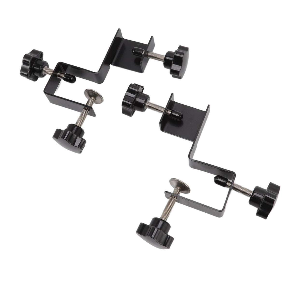 2 PCS Cabinet Drawer Installation Clamps Left Right Side Drawer Jig Rocker Arm Cabinet Front Drawer Woodworking Clamps Black
