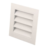 9.8x9.8in Shed Vent Aluminum Alloy Gable Vent Waterproof Rainproof Air Vents Cover for Ceiling Wall - Side View