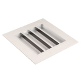 9.8x9.8in Shed Vent Aluminum Alloy Gable Vent Waterproof Rainproof Air Vents Cover for Ceiling Wall - Rear View