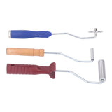 3Pcs Fiberglass Roller Tools Kit Aluminum Alloy Fiberglass Resin Laminating Bubble Roller Set for Tub Shower Bathtub Boat Repair - Front View