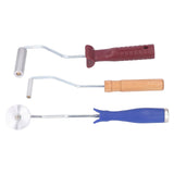 3Pcs Fiberglass Roller Tools Kit Aluminum Alloy Fiberglass Resin Laminating Bubble Roller Set for Tub Shower Bathtub Boat Repair - Rear View