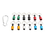 Hex Shank Keychain Screwdriver Bit Holder Quick Release Screwdriver Drill Bit Holder Set