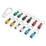Hex Shank Keychain Screwdriver Bit Holder Quick Release Screwdriver Drill Bit Holder Set - Side View