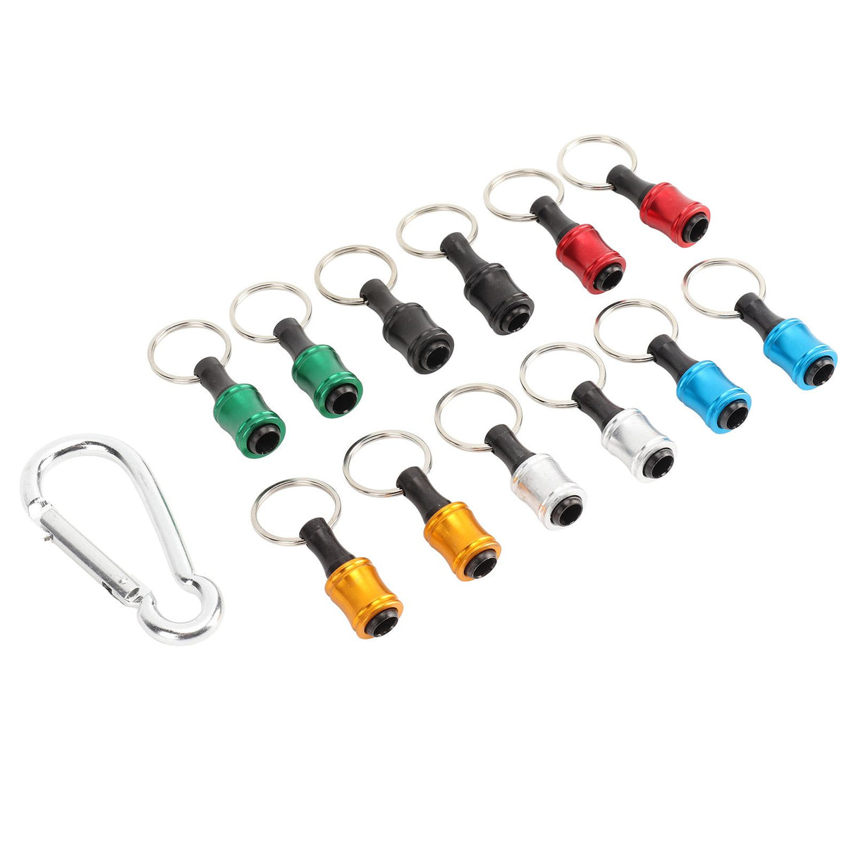 Hex Shank Keychain Screwdriver Bit Holder Quick Release Screwdriver Drill Bit Holder Set