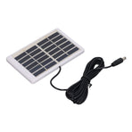 Solar Panel 1.2W 6V 9V Lightweight Portable Polysilicon Crystals DC Interface Solar Charger Panel for Water Pumps