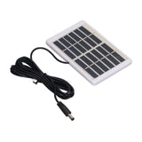 Solar Panel 1.2W 6V 9V Lightweight Portable Polysilicon Crystals DC Interface Solar Charger Panel for Water Pumps