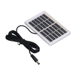 Solar Panel 1.2W 6V 9V Lightweight Portable Polysilicon Crystals DC Interface Solar Charger Panel for Water Pumps