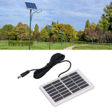 Solar Panel 1.2W 6V 9V Lightweight Portable Polysilicon Crystals DC Interface Solar Charger Panel for Water Pumps