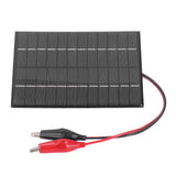 2W 12V Solar Panel High Conversion Efficiency Windproof Polysilicon Solar Panel Charger for Lights Radio - Front View