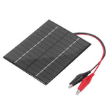 2W 12V Solar Panel High Conversion Efficiency Windproof Polysilicon Solar Panel Charger for Lights Radio - Side View