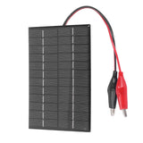2W 12V Solar Panel High Conversion Efficiency Windproof Polysilicon Solar Panel Charger for Lights Radio