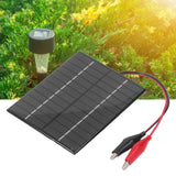 2W 12V Solar Panel High Conversion Efficiency Windproof Polysilicon Solar Panel Charger for Lights Radio