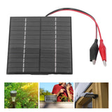 2W 12V Solar Panel High Conversion Efficiency Windproof Polysilicon Solar Panel Charger for Lights Radio
