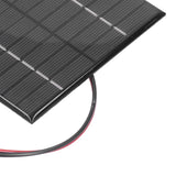2W 12V Solar Panel High Conversion Efficiency Windproof Polysilicon Solar Panel Charger for Lights Radio