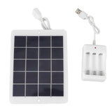 Solar Panel Battery Charger 3W 5V High Conversion Rate Efficient Output Portable Solar Cell for Outdoor Use