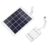 Solar Panel Battery Charger 3W 5V High Conversion Rate Efficient Output Portable Solar Cell for Outdoor Use - Front View
