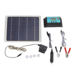 10W Solar Panel Charger Monocrystalline 18V 50A Dual USB with MPPT Controller Solar Panel Kit for Outdoor Car