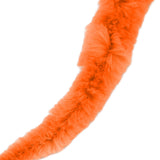 20 Pcs Furry Worm Soft Touch Plush Material Cute Style DIY Compact Portable Fuzzy Worms for Party Orange