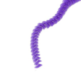 20 Pcs Furry Worm Soft Touch Plush Material Cute Style DIY Compact Portable Fuzzy Worms for Party Purple