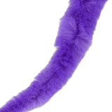 20 Pcs Furry Worm Soft Touch Plush Material Cute Style DIY Compact Portable Fuzzy Worms for Party Purple