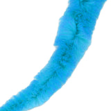 20 Pcs Furry Worm Soft Touch Plush Material Cute Style DIY Compact Portable Fuzzy Worms for Party Light Blue