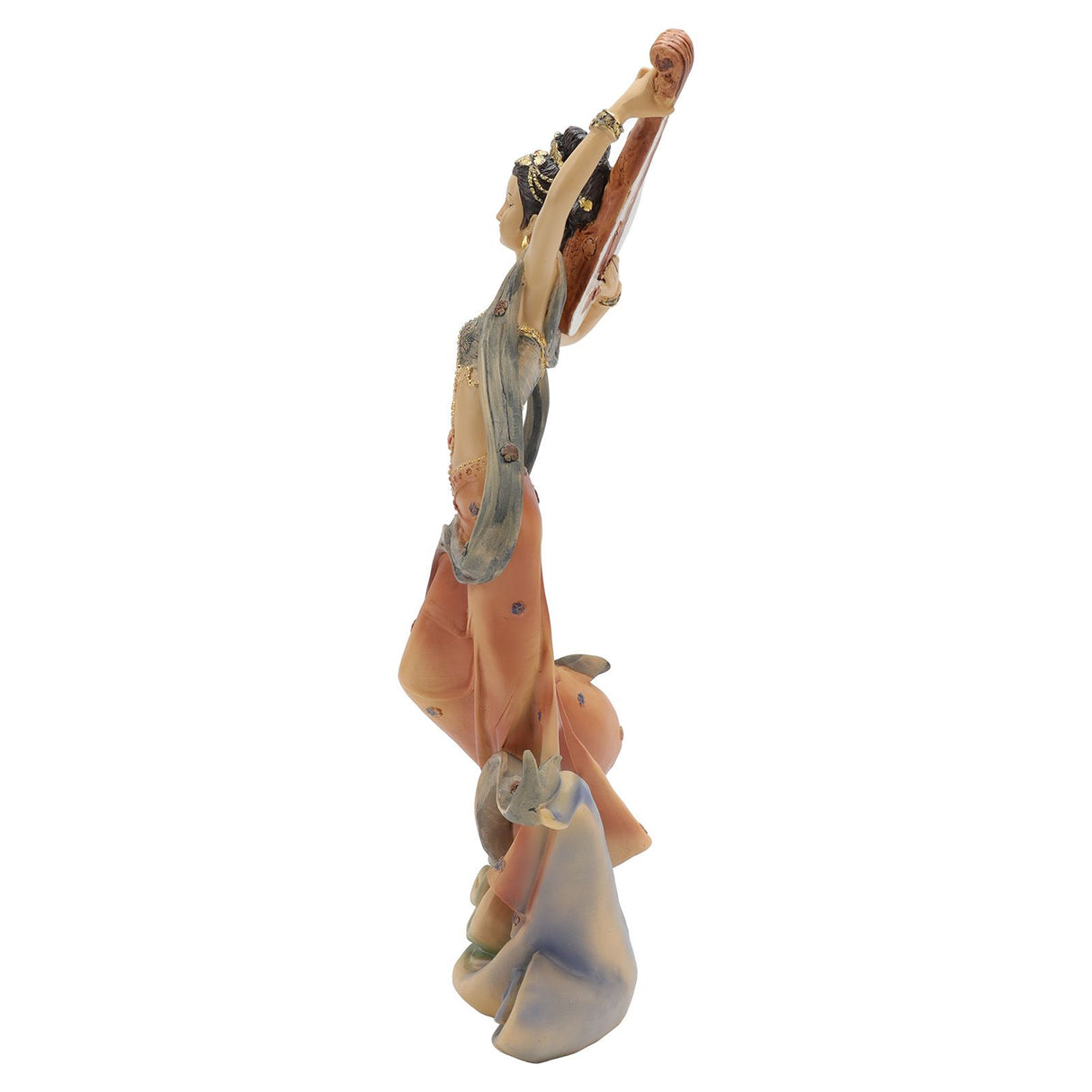 Resin Ancient Beauty Statue Chinese Style Classical Beautiful Women Figurine for Home Office Hotel Pipa