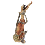 Resin Ancient Beauty Statue Chinese Style Classical Beautiful Women Figurine for Home Office Hotel Pipa - Low Angle