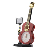 Violin Alarm Clock Unique Appearance Innovative Alarm Clock for Home Living Room Desktop Decoration Gifts 2166B(height 24.2CM)