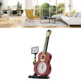 Violin Alarm Clock Unique Appearance Innovative Alarm Clock for Home Living Room Desktop Decoration Gifts 2166B(height 24.2CM)