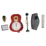 Violin Alarm Clock Unique Appearance Innovative Alarm Clock for Home Living Room Desktop Decoration Gifts 2166B(height 24.2CM)