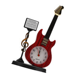 Violin Alarm Clock Unique Appearance Innovative Alarm Clock for Home Living Room Desktop Decoration Gifts 2167B(height 24CM)
