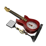 Violin Alarm Clock Unique Appearance Innovative Alarm Clock for Home Living Room Desktop Decoration Gifts 2167B(height 24CM)