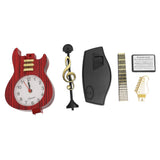 Violin Alarm Clock Unique Appearance Innovative Alarm Clock for Home Living Room Desktop Decoration Gifts 2167B(height 24CM)
