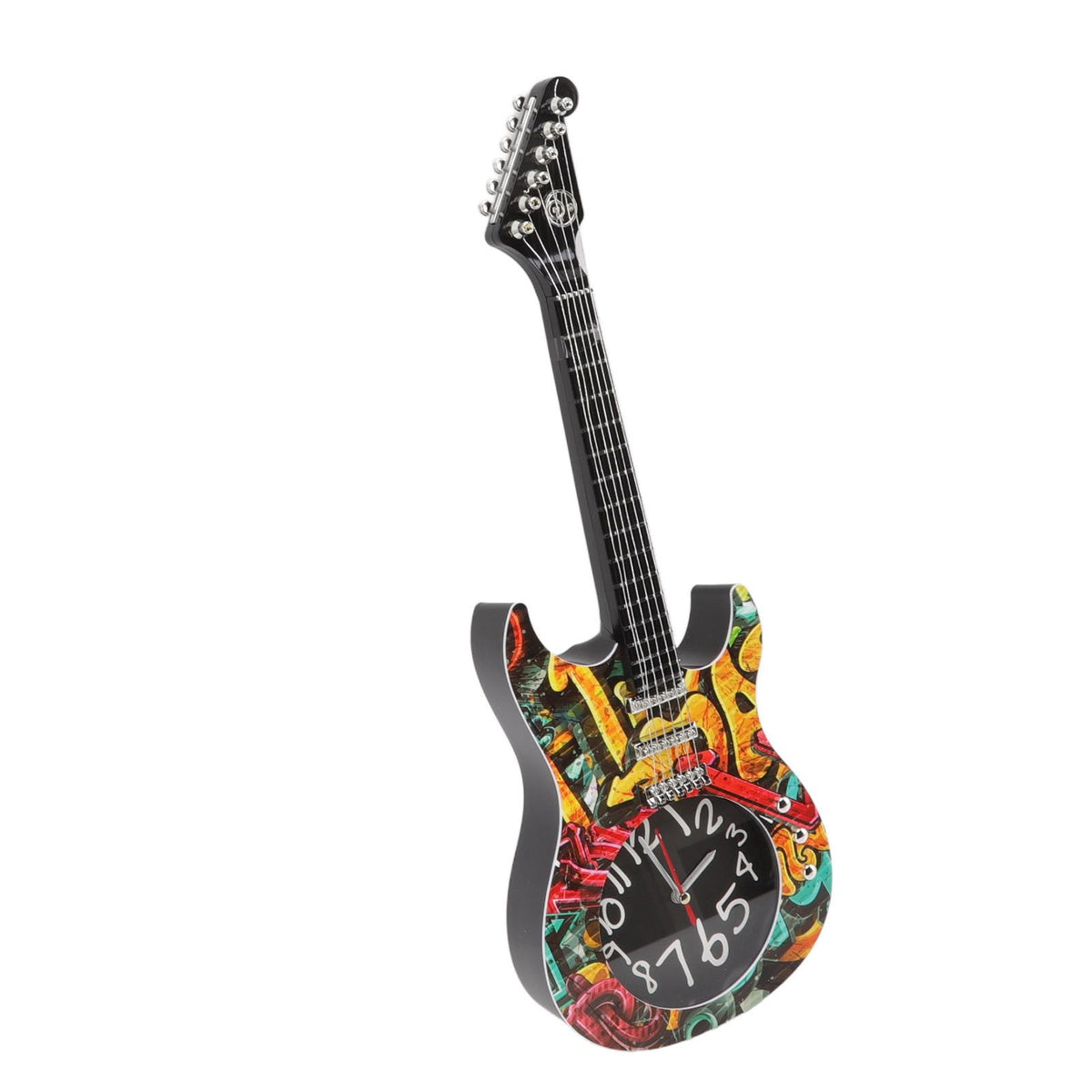 Guitar Wall Clock Simulation Time Accurate Guitar Clock Wall Decor for Home Dormitory Bedroom 5680 Guitar