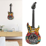 Guitar Wall Clock Simulation Time Accurate Guitar Clock Wall Decor for Home Dormitory Bedroom 5680 Guitar