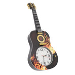 Wall Clock Silent Simulation Ukulele Shaped Decorative Alarm Clock for Bedroom Student Dormitory Office 5681 Ukulele (46x17.5x4.5cm / 18.1x6.9x1.8in)