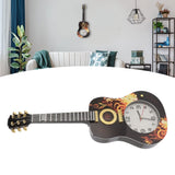 Wall Clock Silent Simulation Ukulele Shaped Decorative Alarm Clock for Bedroom Student Dormitory Office 5681 Ukulele (46x17.5x4.5cm / 18.1x6.9x1.8in)