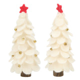 2023 New Christmas Decoration Wool Felt Christmas Tree Ornament Home New Year Party Ornament White Big Size