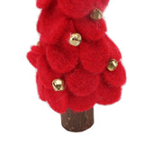 Wool Felt Christmas Tree Wood Small Christmas Tree Decorations for Home Display Window Red - Extra Image