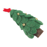 Wool Felt Christmas Tree Wood Small Christmas Tree Decorations for Home Display Window Green