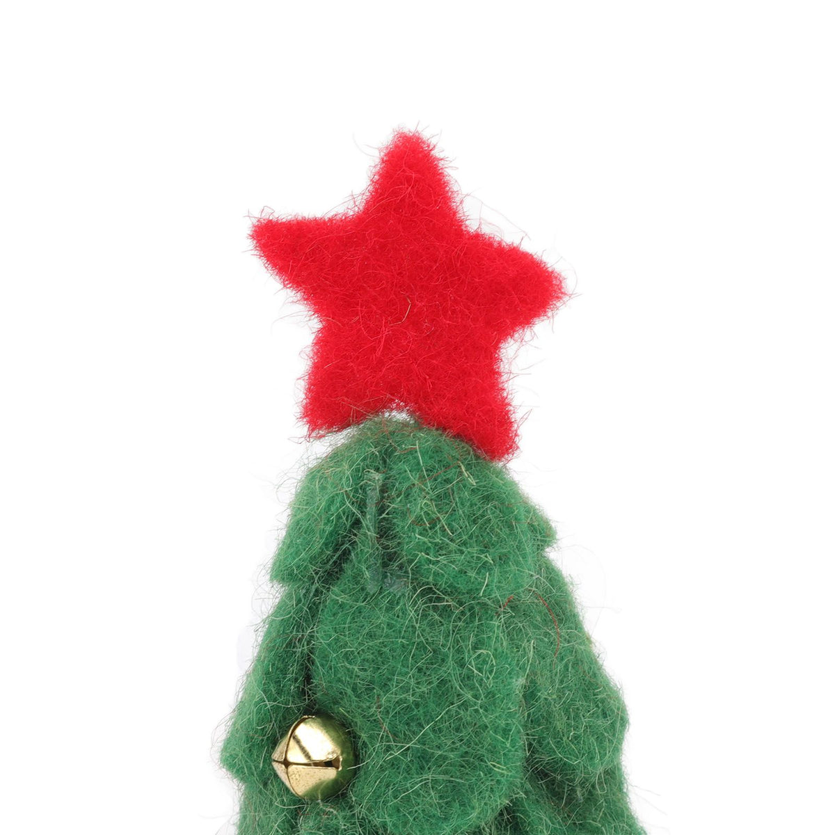 Wool Felt Christmas Tree Wood Small Christmas Tree Decorations for Home Display Window Green