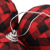 6Pcs 70mm 2.76 Inch Christmas Ornaments Balls Christmas Tree Decoration Balls New Year's Decor Red and Black Check