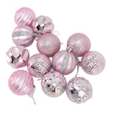 Christmas Tree Balls Ornaments Christmas Tree Decorations for Family Parties Garden Dinners Birthday Parties Pink