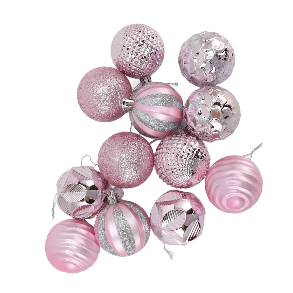 Christmas Tree Balls Ornaments Christmas Tree Decorations for Family Parties Garden Dinners Birthday Parties Pink